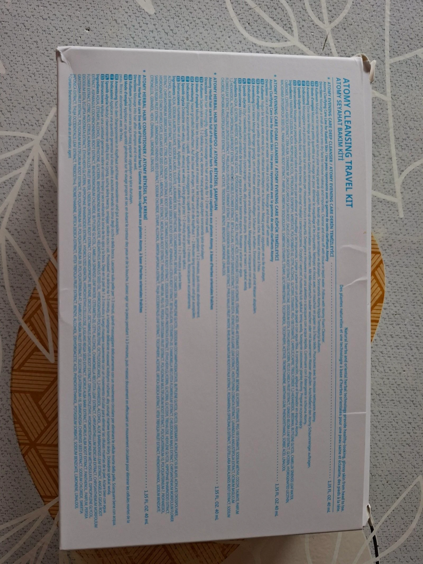Kit de viagem Atomy Cleansing Travel Kit – photo 7